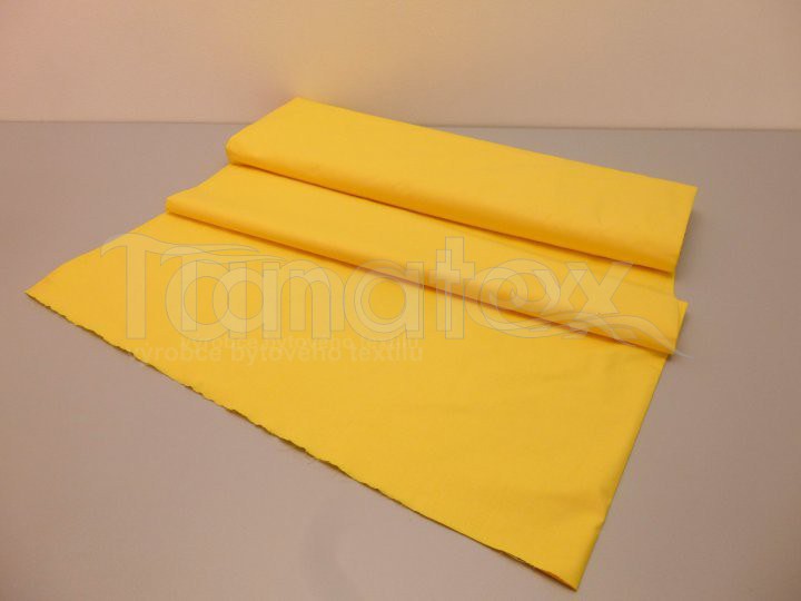 Metráž 240cm žlutá v5 - jednobarevná bavlna